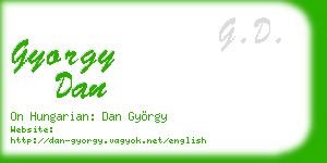 gyorgy dan business card